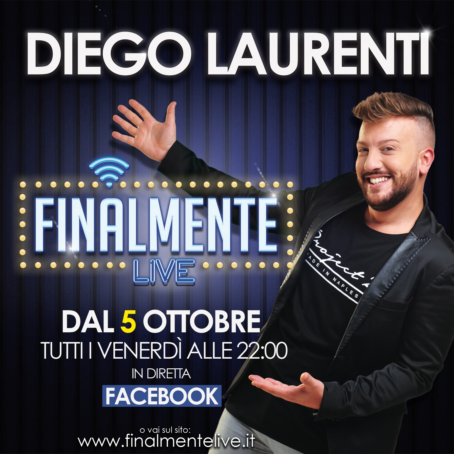“Finalmente Live!”, il primo web-talk show italiano presentato da Diego Laurenti.