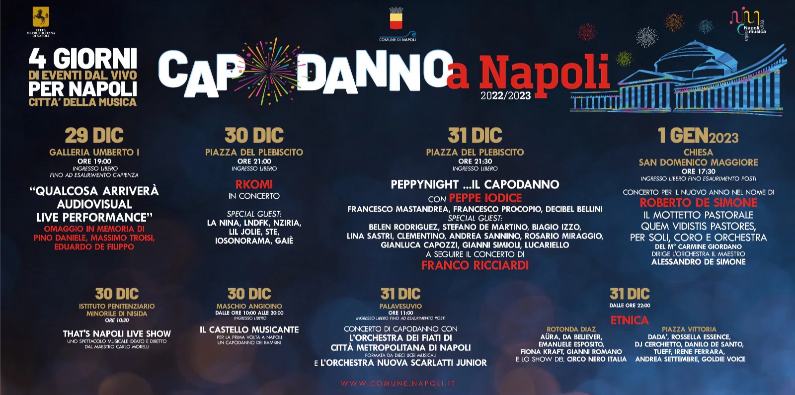 Napoli – I quattro giorni del Capodanno 2022/2023